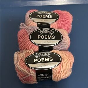 Poems by Wisdom Yarns “Romance” Colorway, 3 Skeins